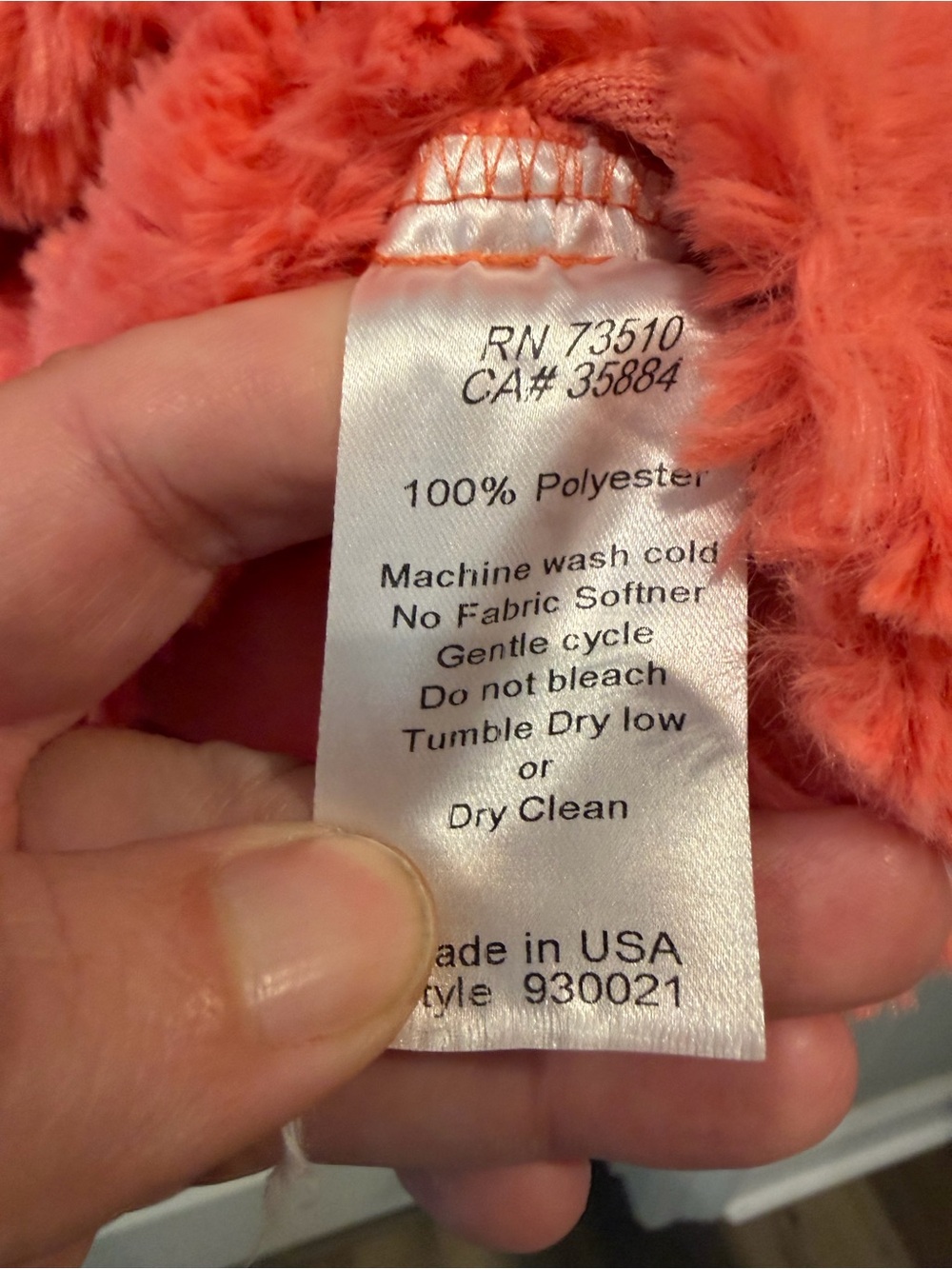 Ivy Jane Coral Hue Shaggy Faux Fur Pullover Top Size M/L Oversized - Picture 6 of 16